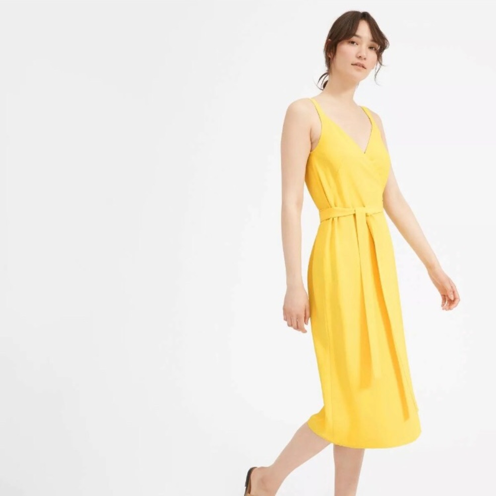 Everlane midi wrap dress size 8 Goweave